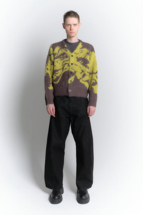 JACQUARD CARDIGAN "SHOKKAKUTEKI SONZAI"