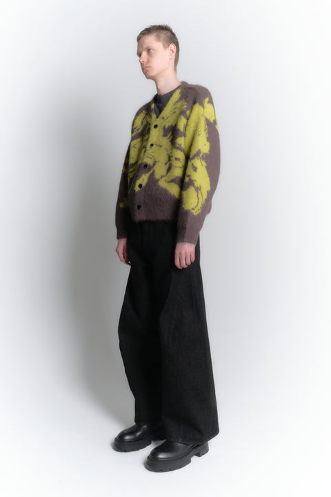 JACQUARD CARDIGAN "SHOKKAKUTEKI SONZAI"