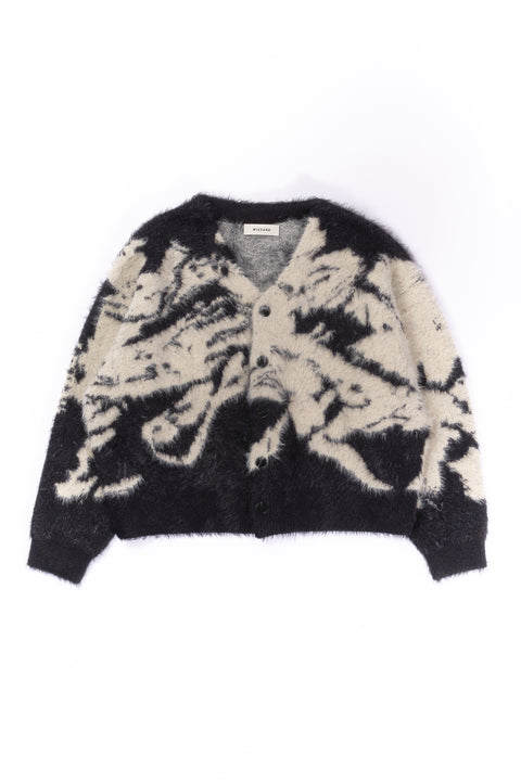 JACQUARD CARDIGAN "SHOKKAKUTEKI SONZAI"