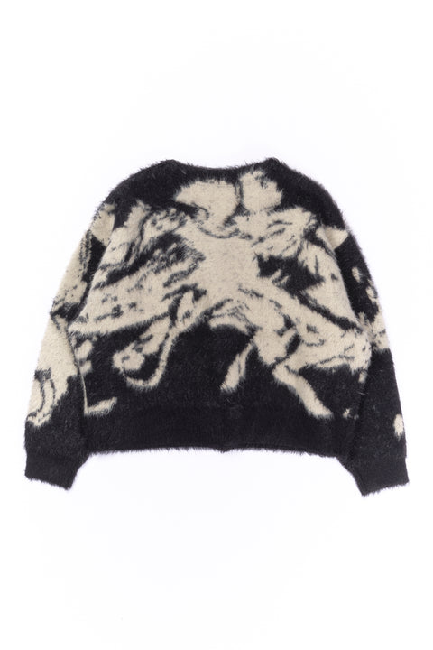 JACQUARD CARDIGAN "SHOKKAKUTEKI SONZAI"