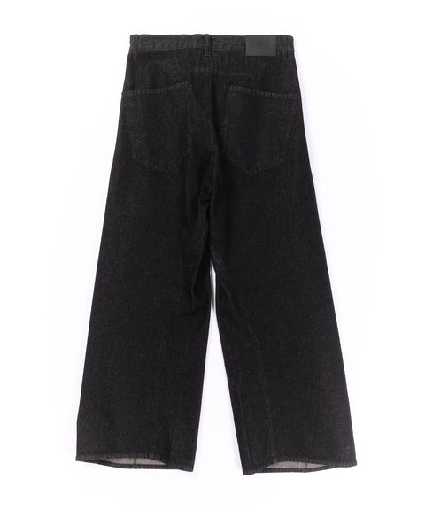 TWISTED DENIM PANTS