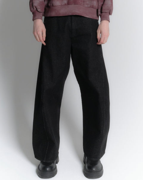 TWISTED DENIM PANTS
