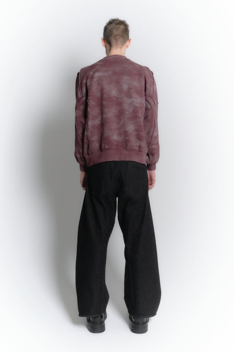 TWISTED DENIM PANTS