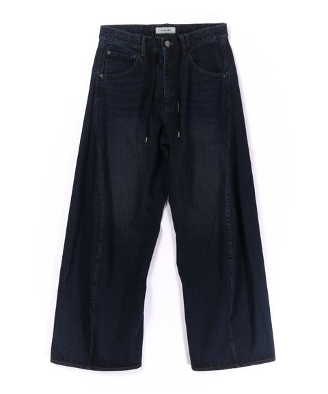 AGING TWISTED DENIM PANTS