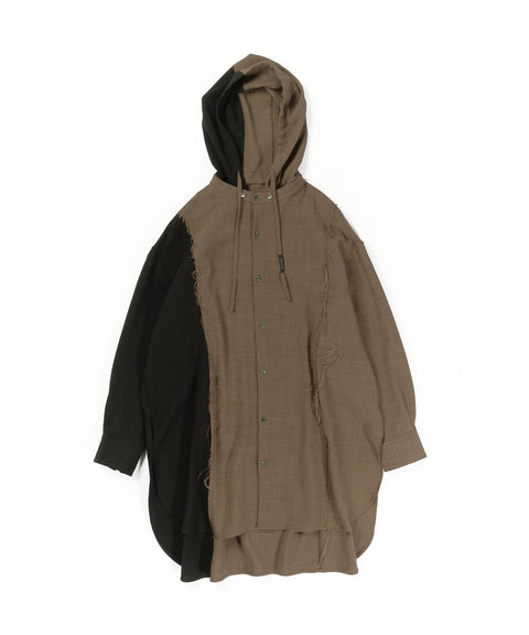 LONG HOODED SHIRT