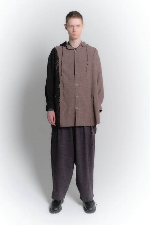 LONG HOODED SHIRT