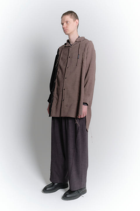 LONG HOODED SHIRT