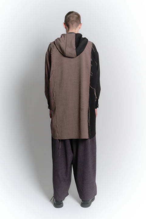 LONG HOODED SHIRT