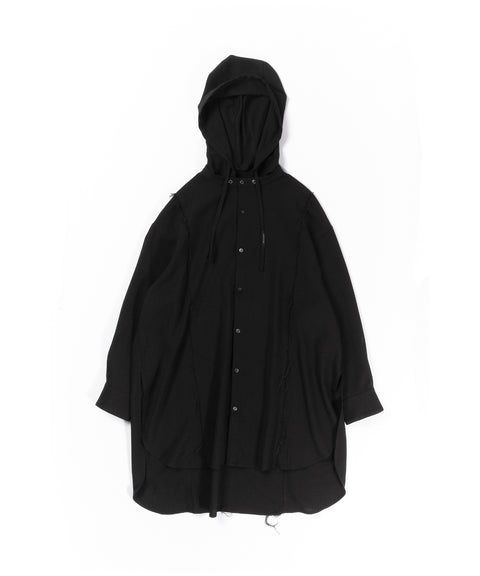 LONG HOODED SHIRT