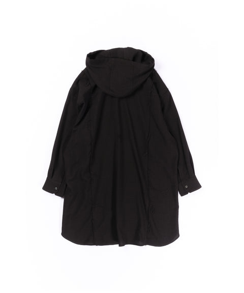 LONG HOODED SHIRT