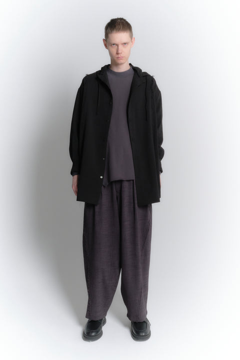 LONG HOODED SHIRT