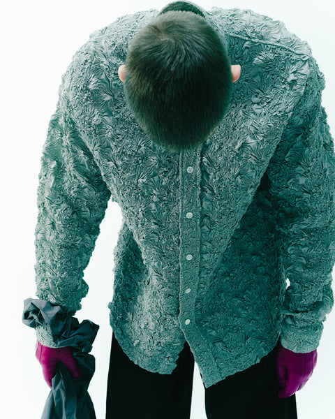 EMB FABRIC SHIRT