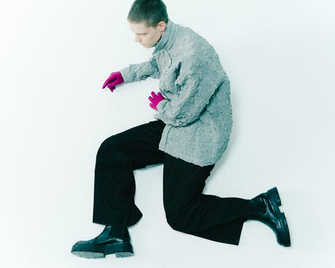 EMB FABRIC SHIRT
