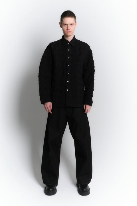 EMB FABRIC SHIRT