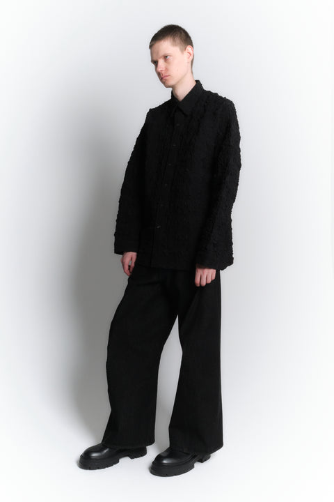 EMB FABRIC SHIRT