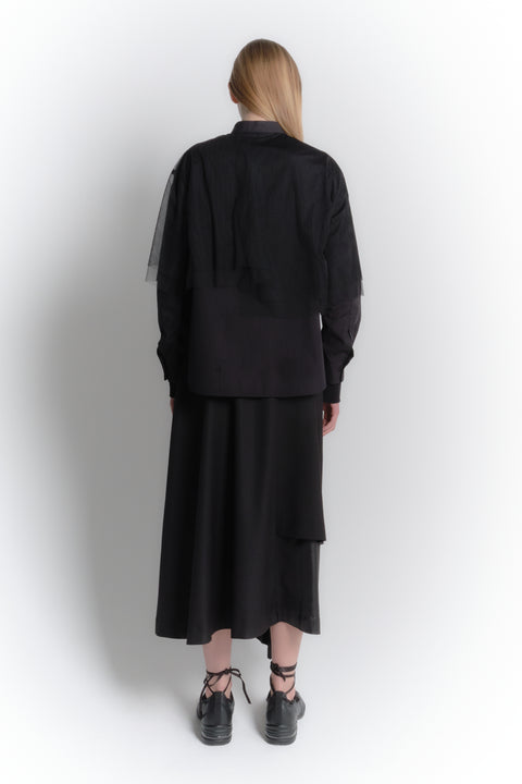 ASYMMETRY LAYERED SHIRT