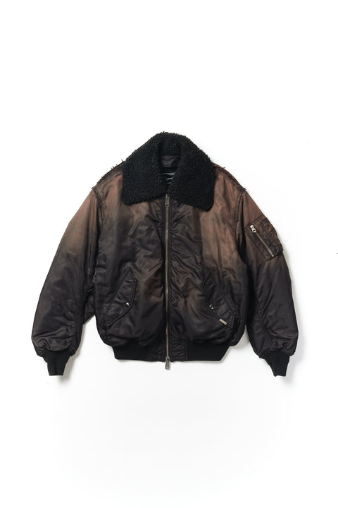 FRAYED REVERSIBLE BOMBER JACKET