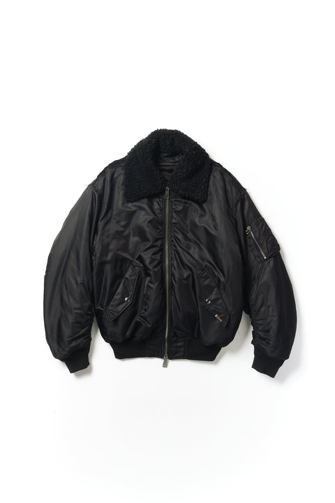 FRAYED REVERSIBLE BOMBER JACKET