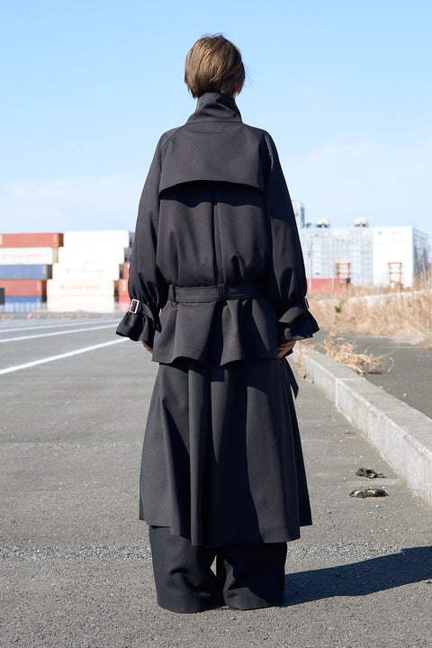 BLOUSING TRENCH COAT