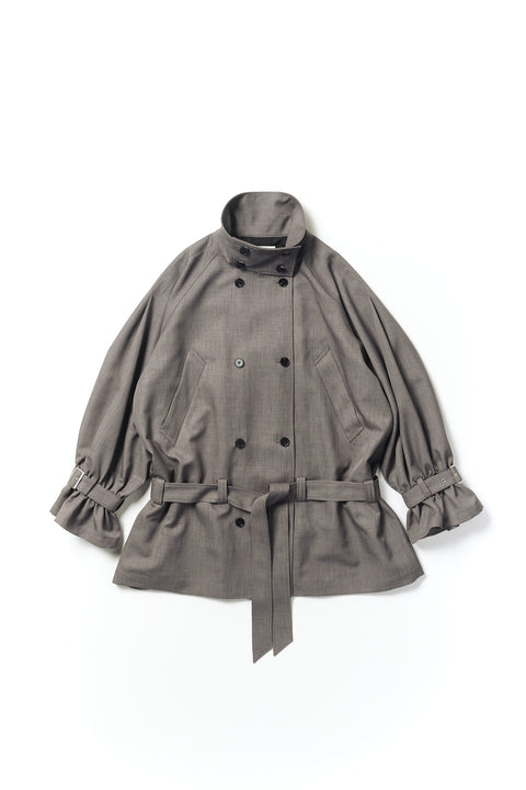 BLOUSING TRENCH COAT