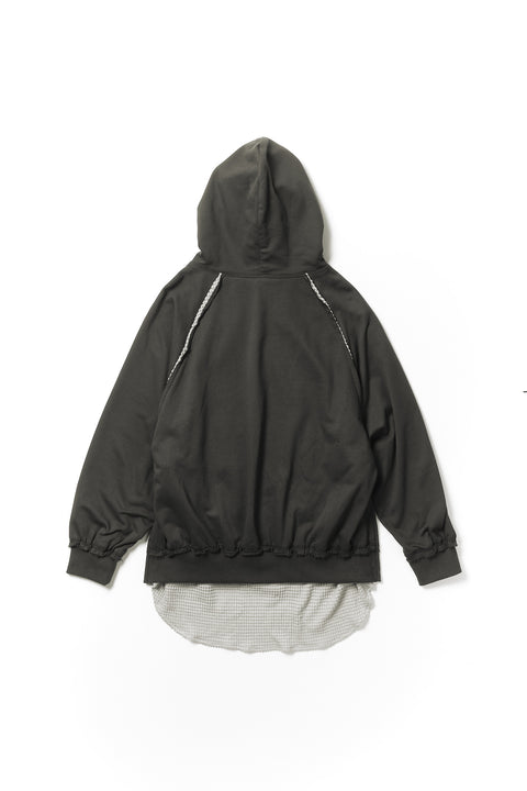 LAYERED ZIP HOODIE