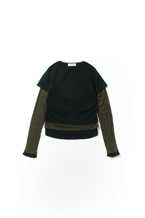 SIDE GATHER LAYERED CUTSEW