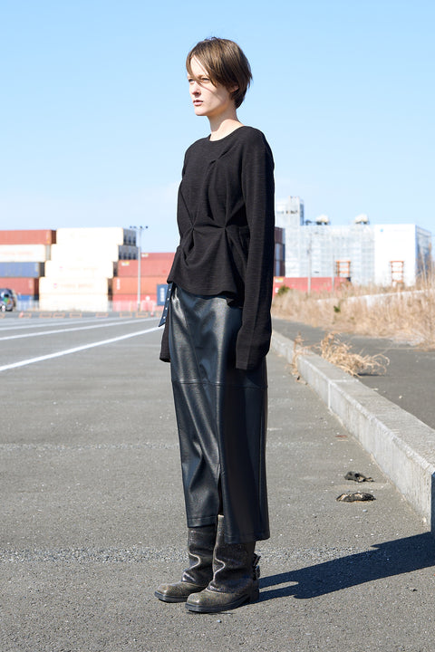 STRUCTURED PIN-TUCK TOP