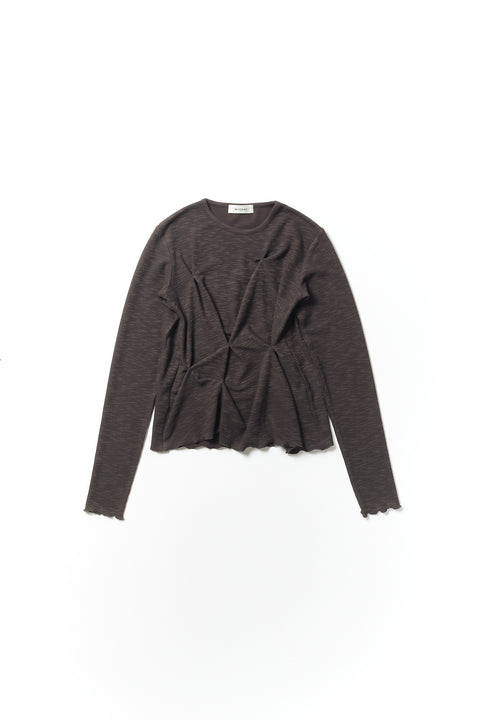 STRUCTURED PIN-TUCK TOP