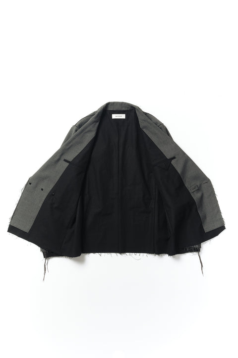 OVERLAP TAILORED WOOL JACKET