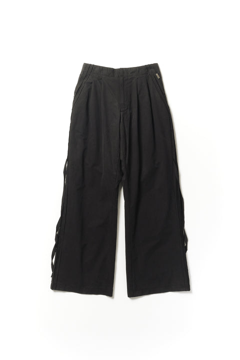 FRAYED TAPE PANTS