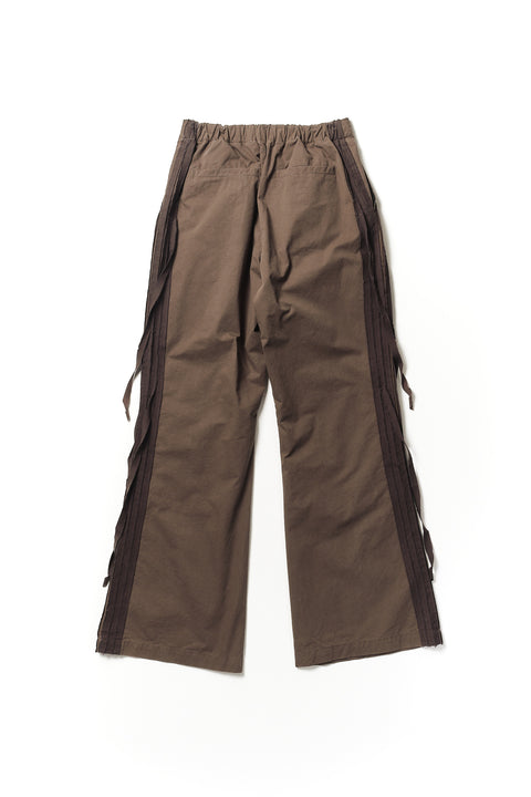FRAYED TAPE PANTS