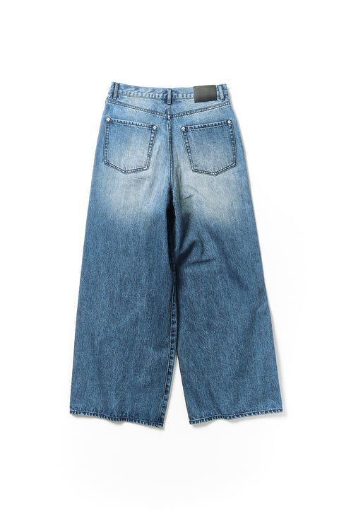 OVERLAP DENIM WIDE PANTS