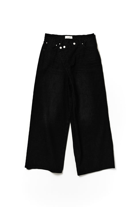 OVERLAP DENIM WIDE PANTS