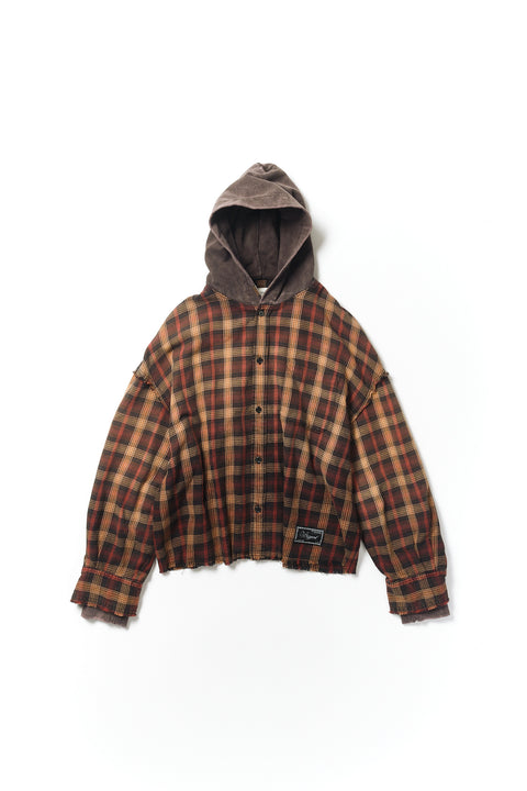 GRADATION DOCKING HOOD SHIRT
