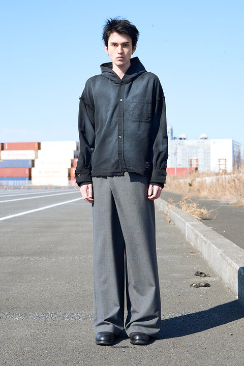 GRADATION DOCKING HOOD SHIRT