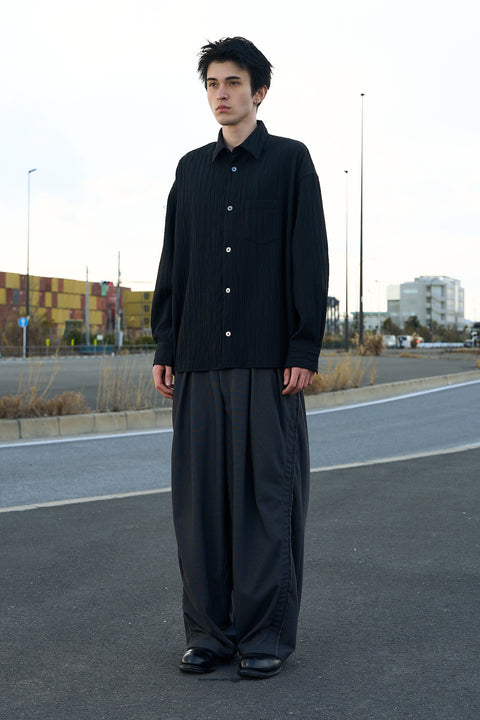 RANDOM PLEATS SHIRT