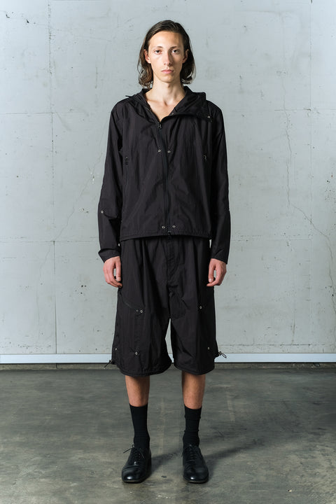 STRUCTURED RIPSTOP HOOD JACKET