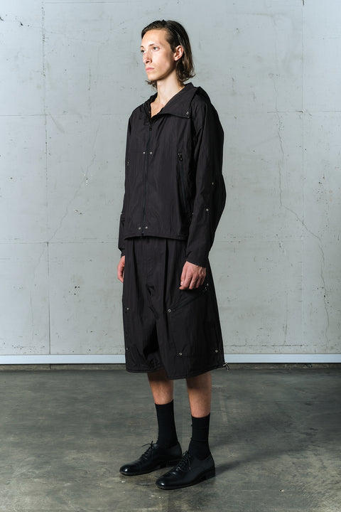 STRUCTURED RIPSTOP HOOD JACKET