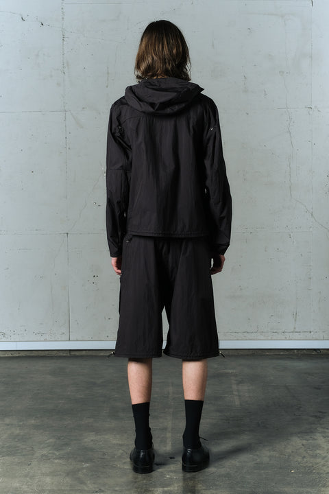 STRUCTURED RIPSTOP HOOD JACKET