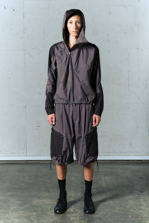 STRUCTURED RIPSTOP HOOD JACKET