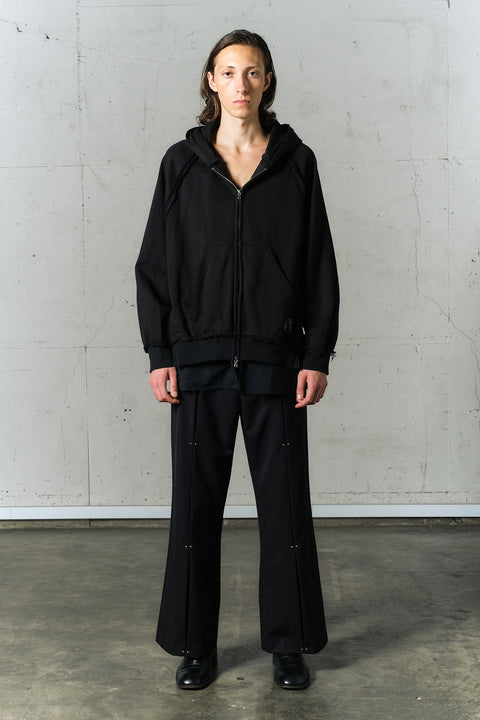 LAYERED ZIP HOODIE