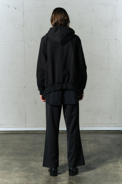 LAYERED ZIP HOODIE