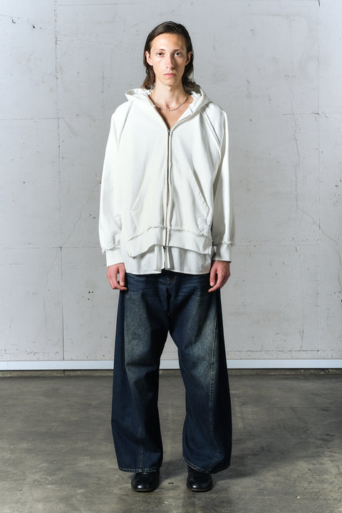 LAYERED ZIP HOODIE