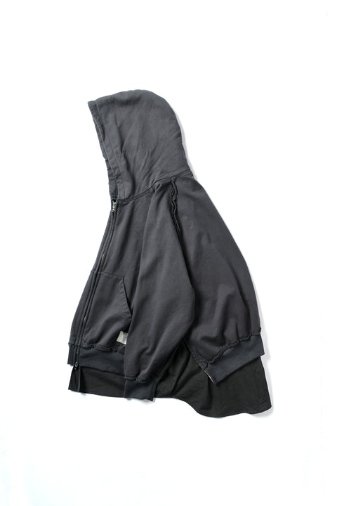 LAYERED ZIP HOODIE
