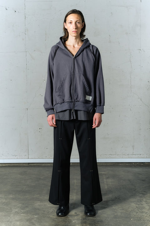 LAYERED ZIP HOODIE
