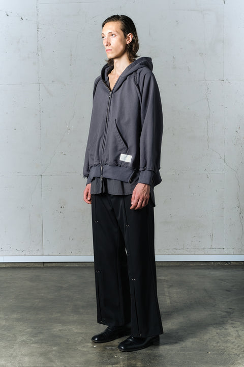 LAYERED ZIP HOODIE