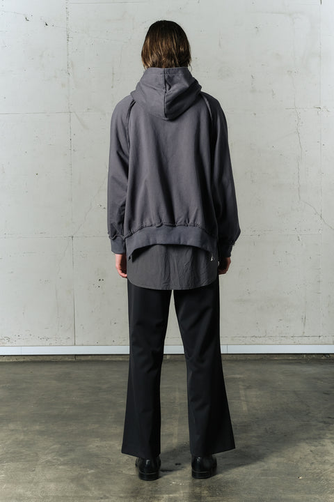LAYERED ZIP HOODIE
