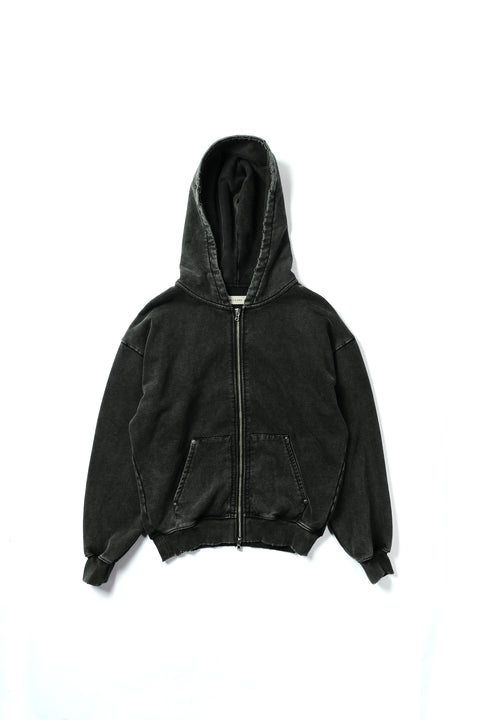 DISTRESSED RIVET HOODIE