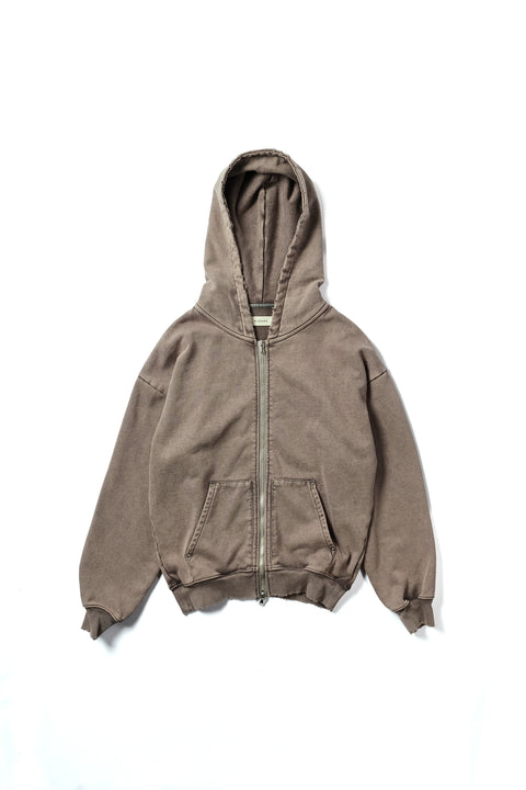 DISTRESSED RIVET HOODIE