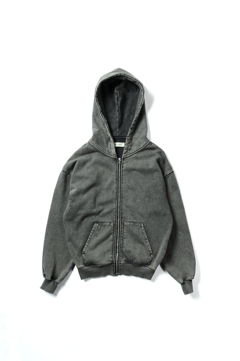 DISTRESSED RIVET HOODIE